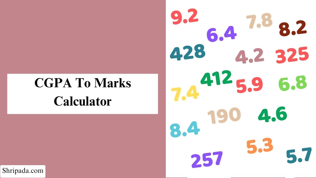 online cgpa to marks calculator