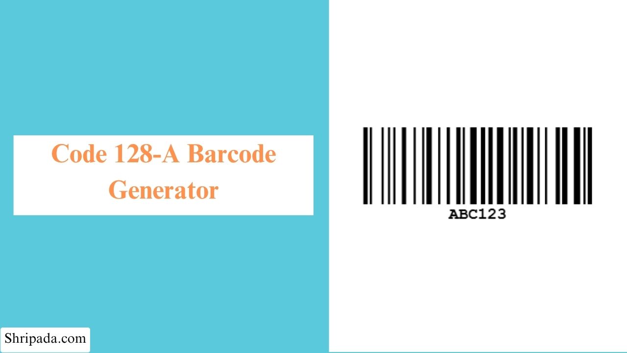 code 128a barcode generator