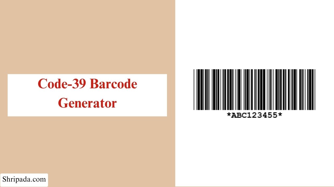 code 39 barcode generator